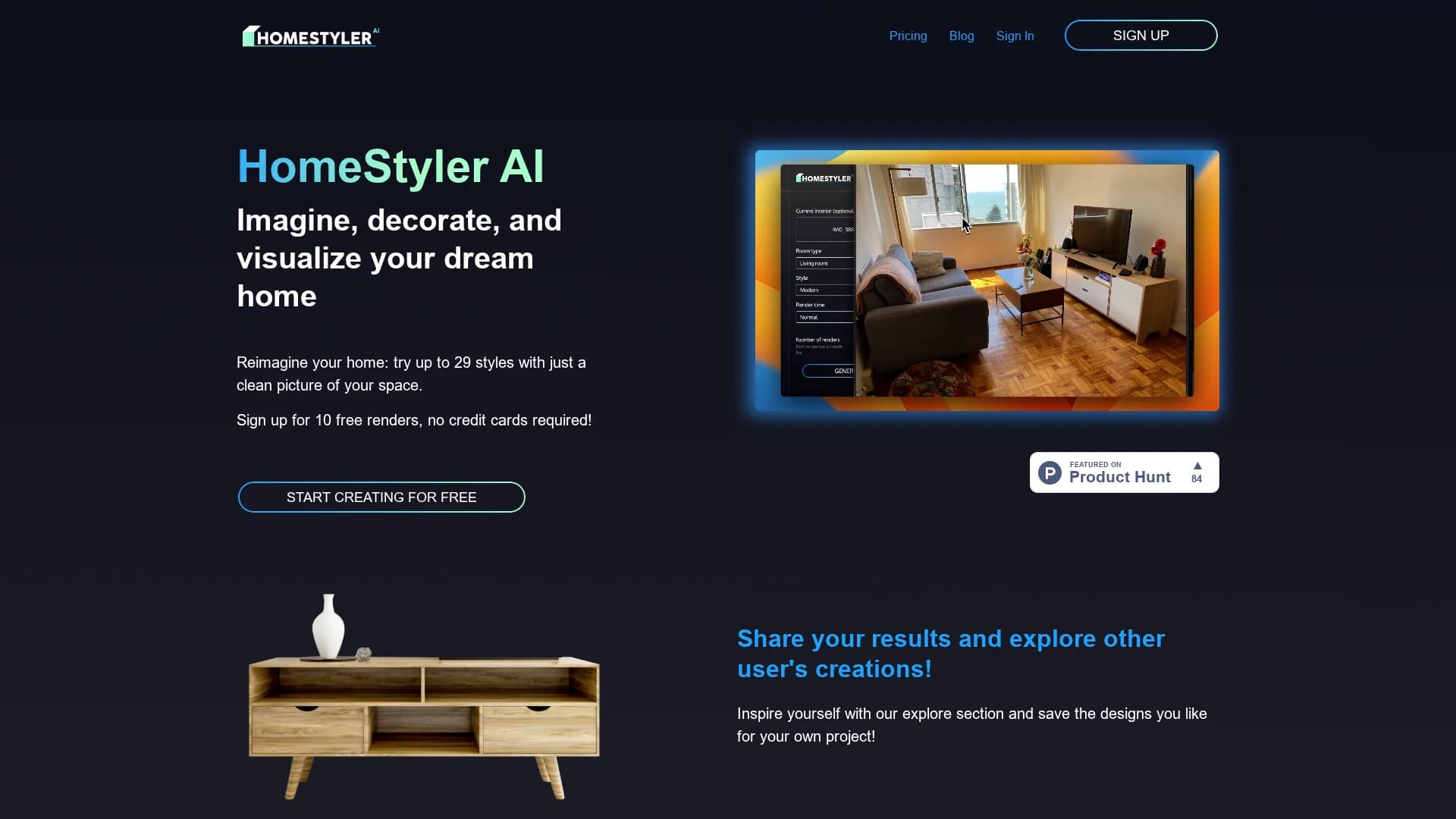 homestylerai homepage