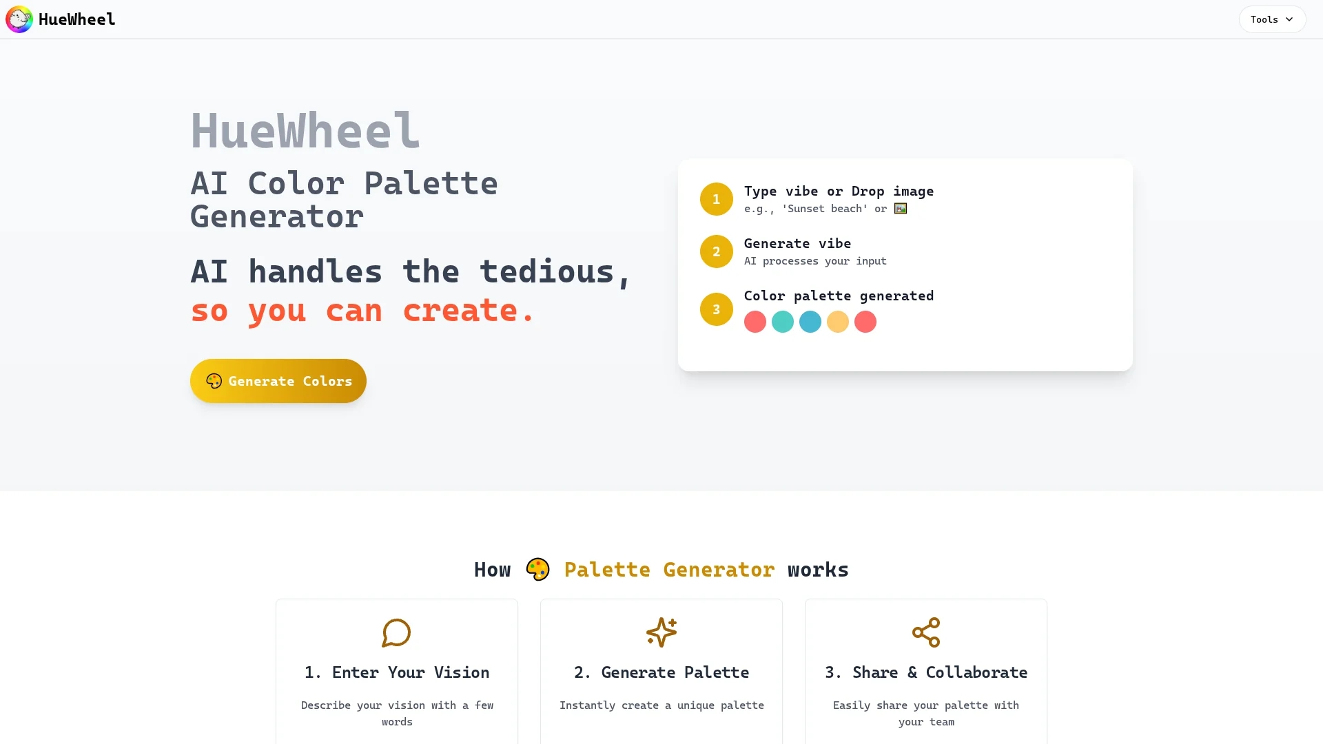 huewheel homepage