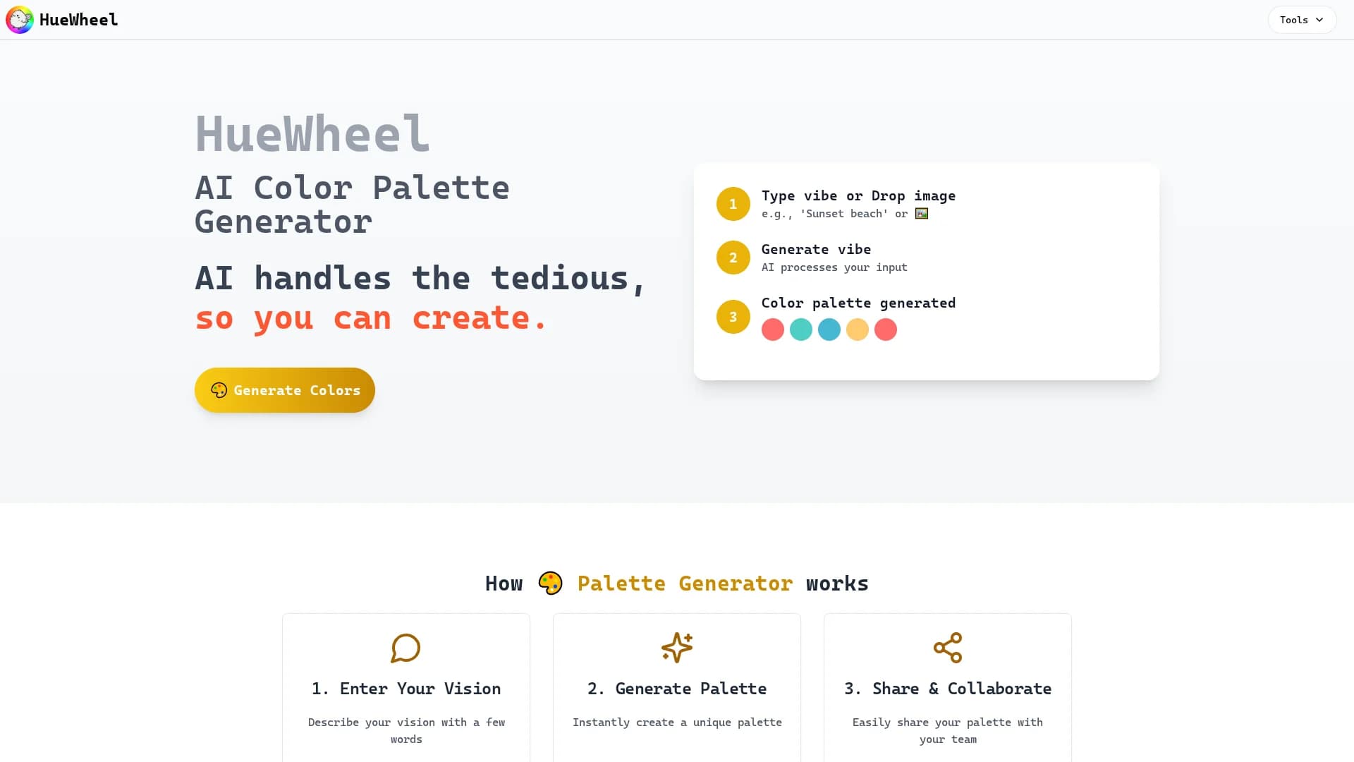 huewheel homepage