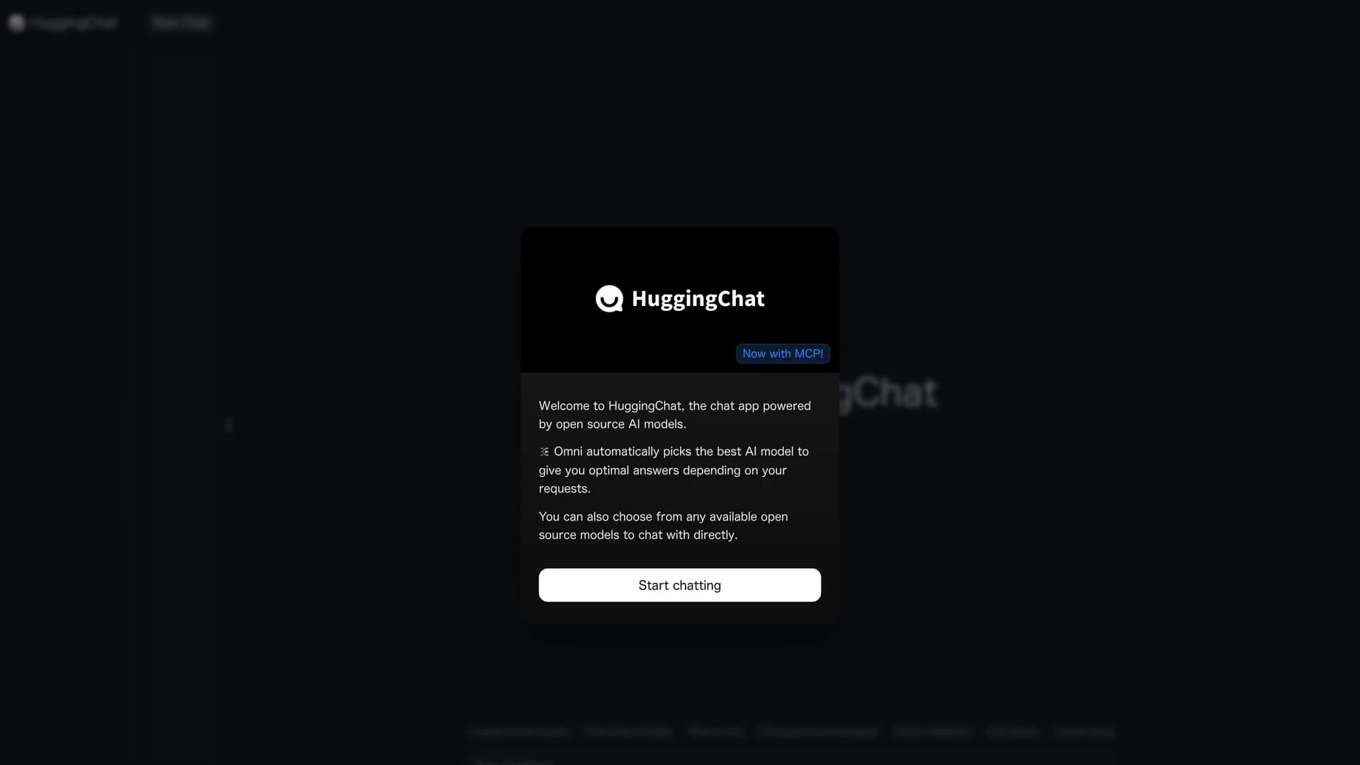 hugging-chat homepage