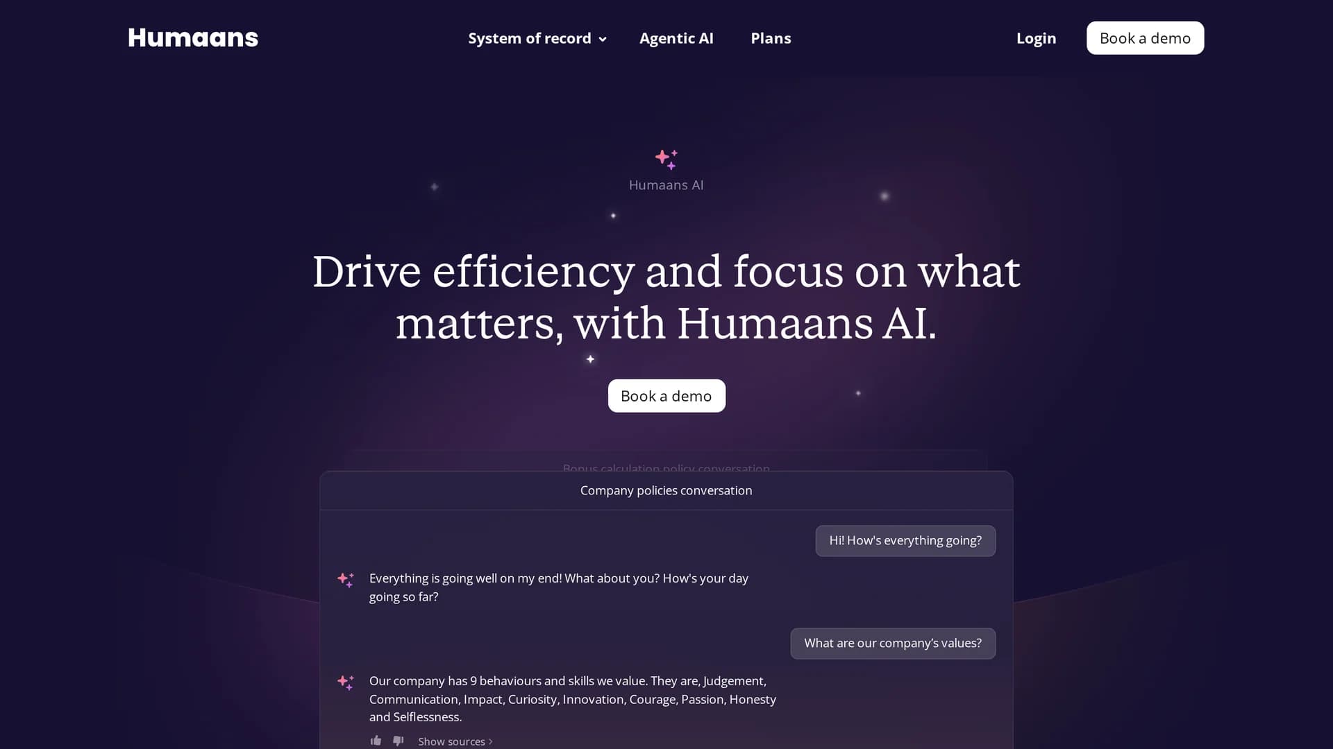 humaans-ai homepage