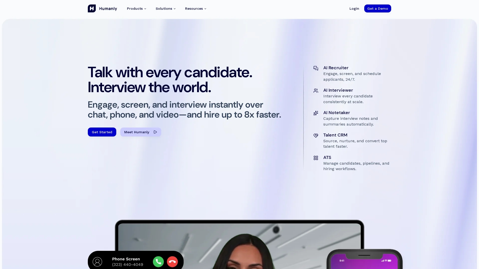 humanly-io homepage