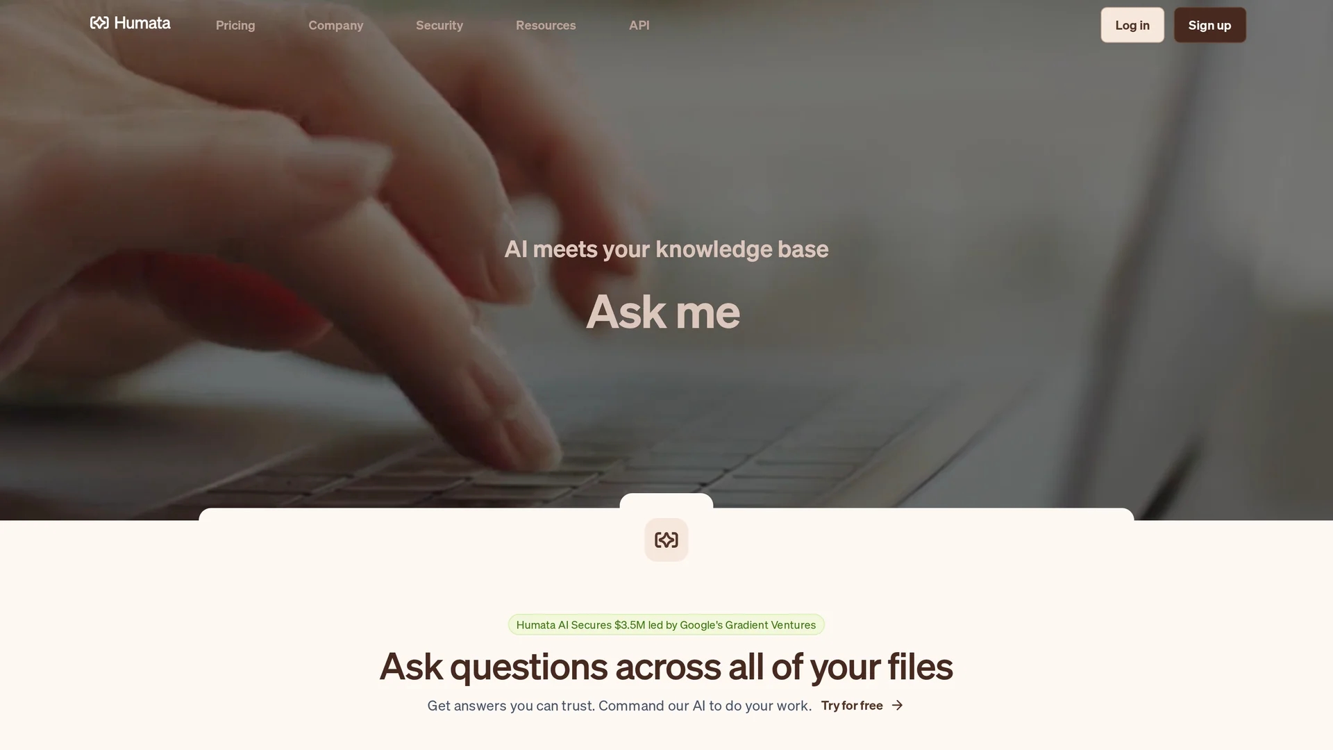 humata-ai homepage