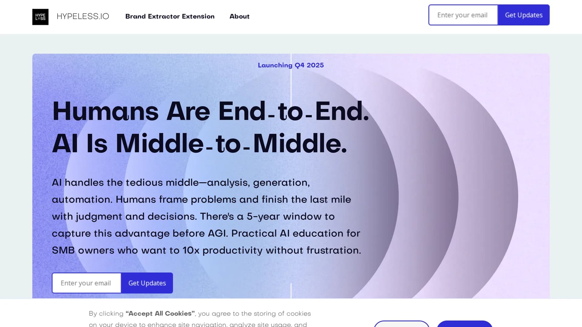 hypeless homepage