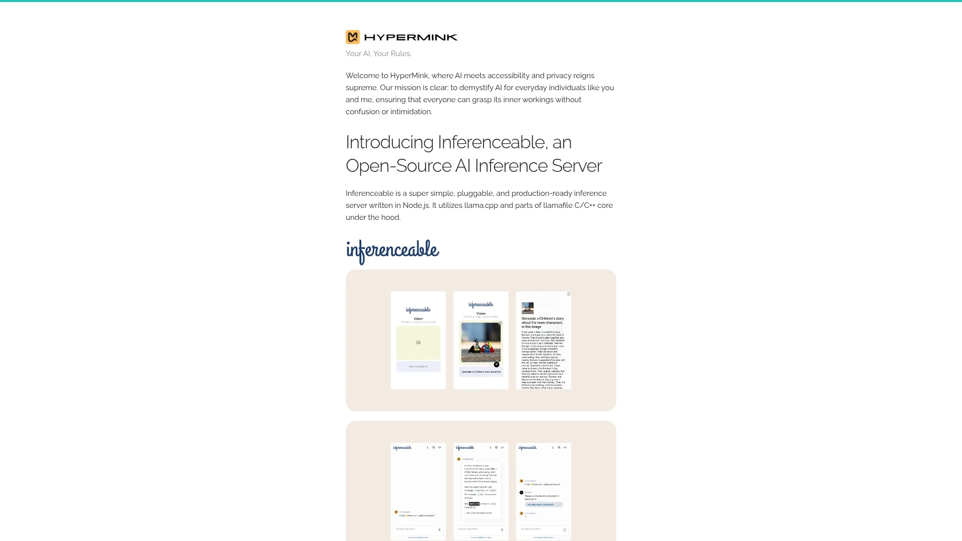 hypermink homepage