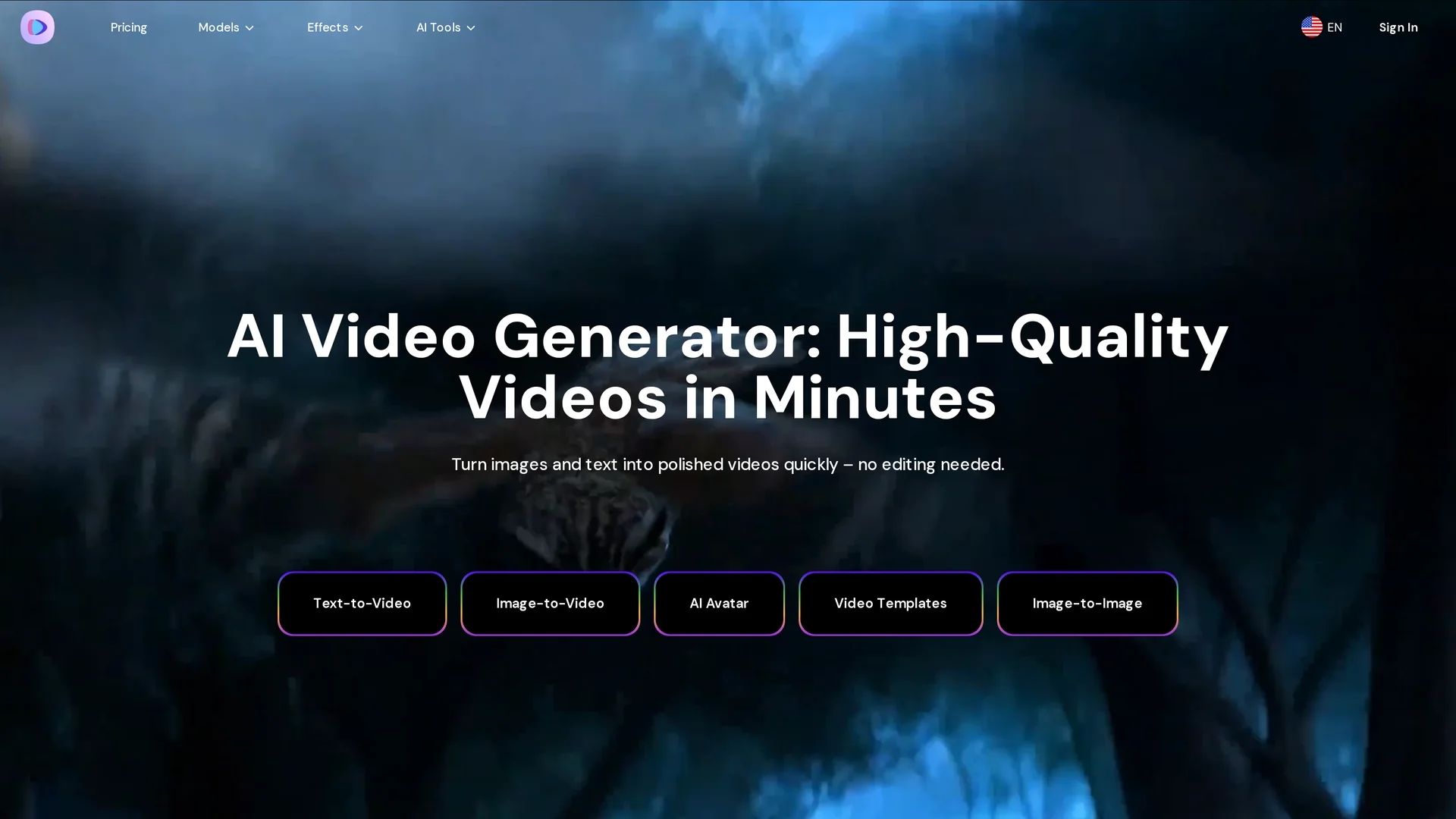 image-to-video-maker homepage