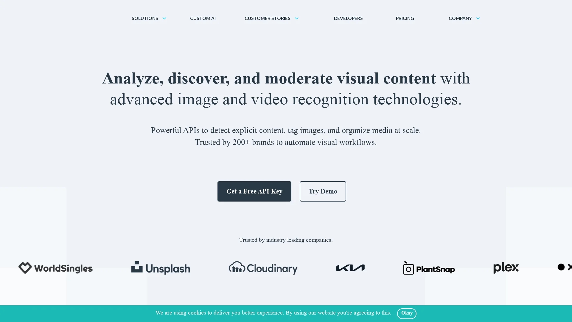 imagga homepage