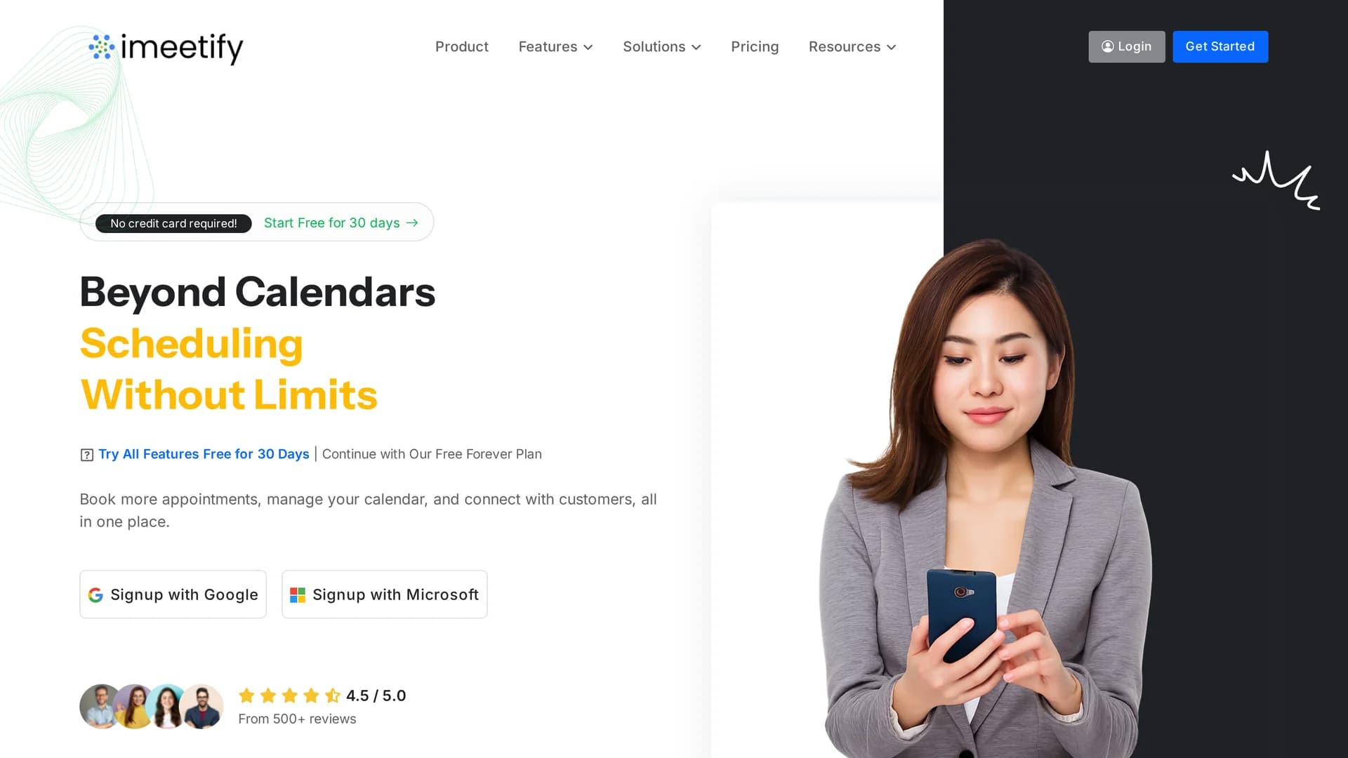imeetify homepage