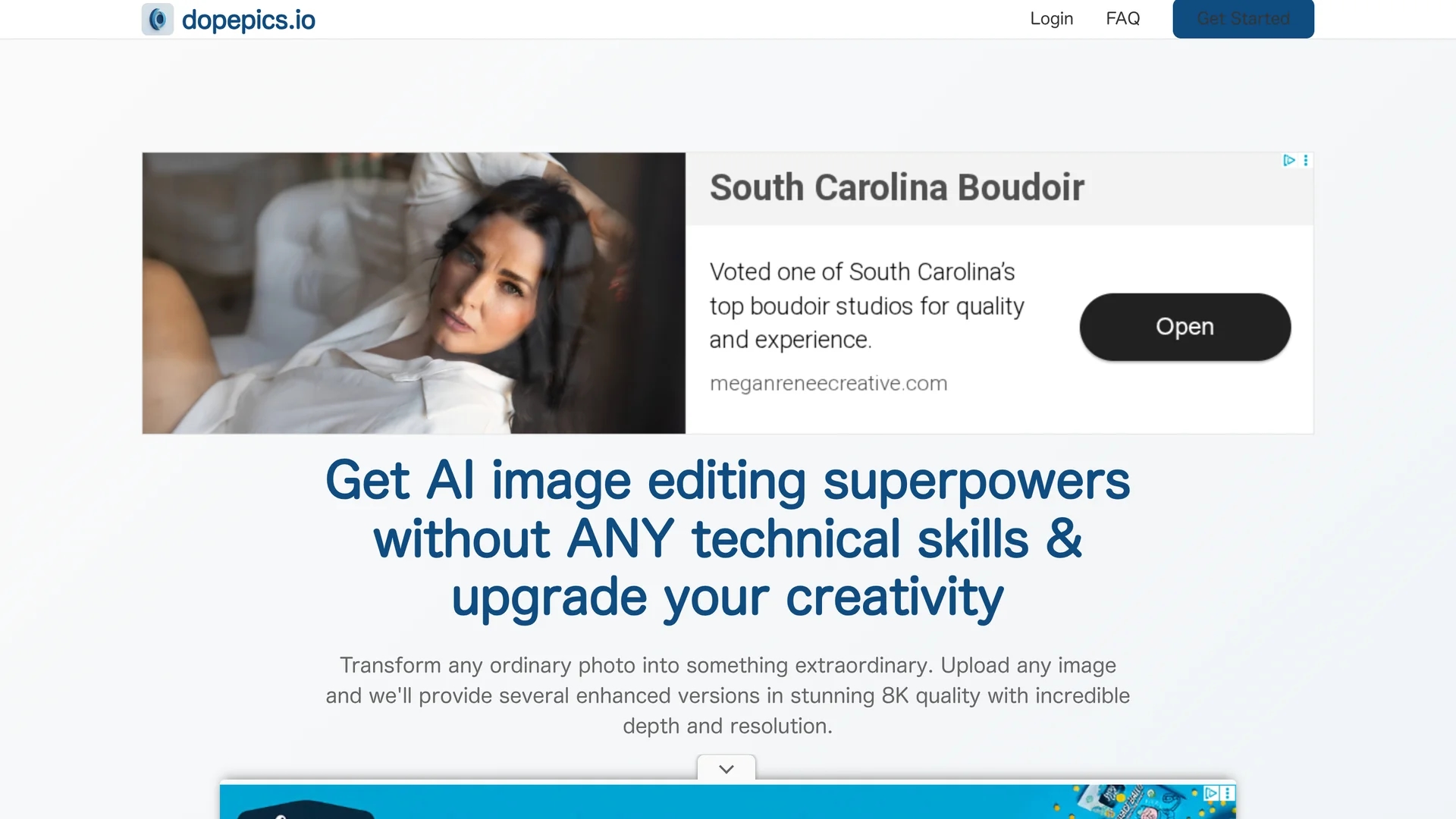 improve-and-upscale-any-image-w-ai homepage