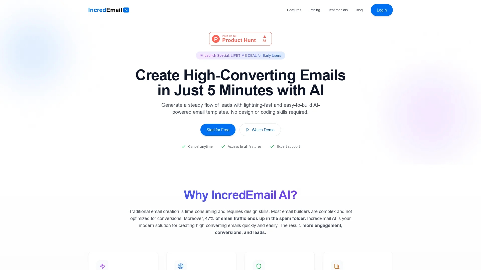 incredemail-ai homepage