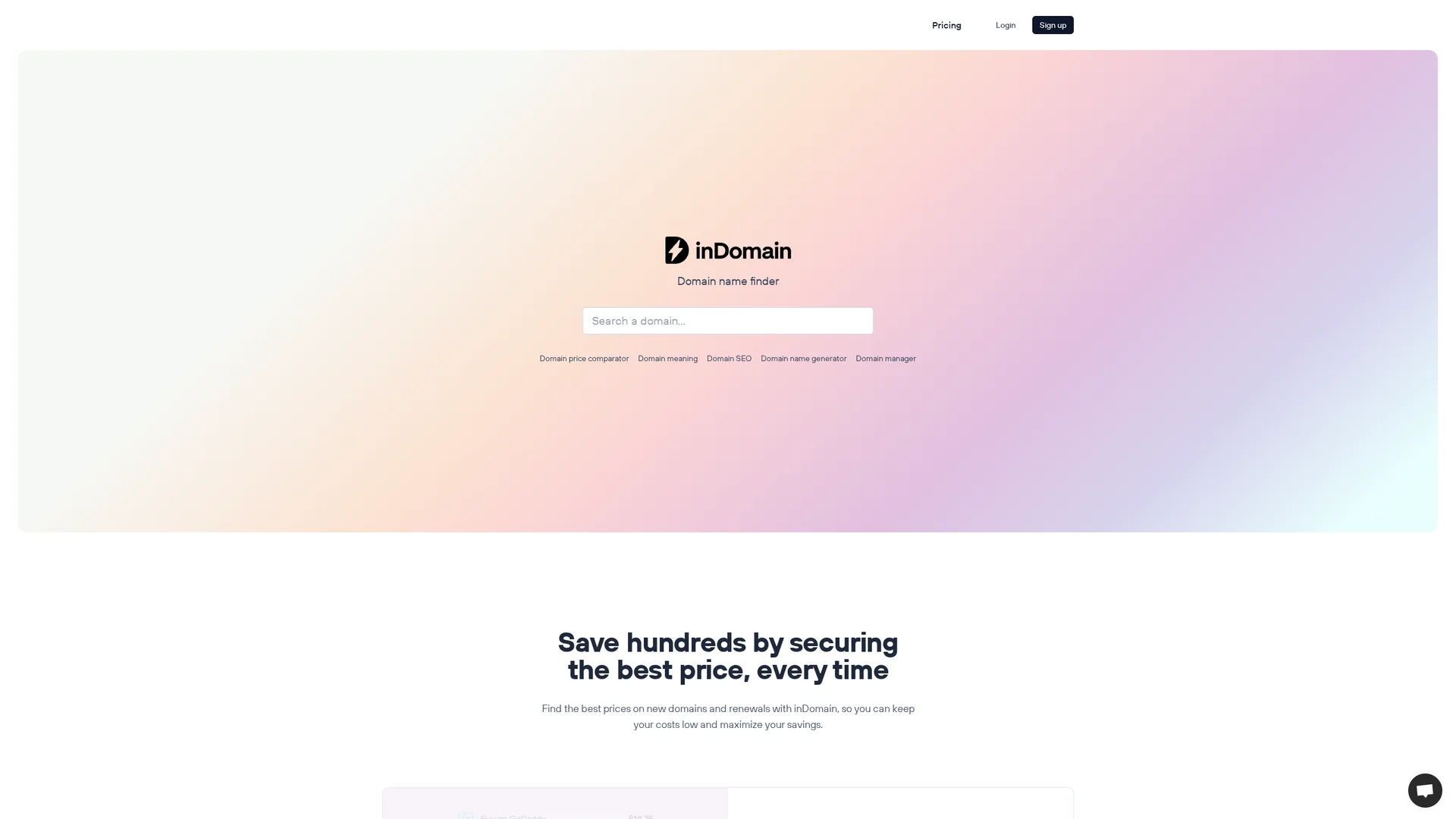 indomain homepage