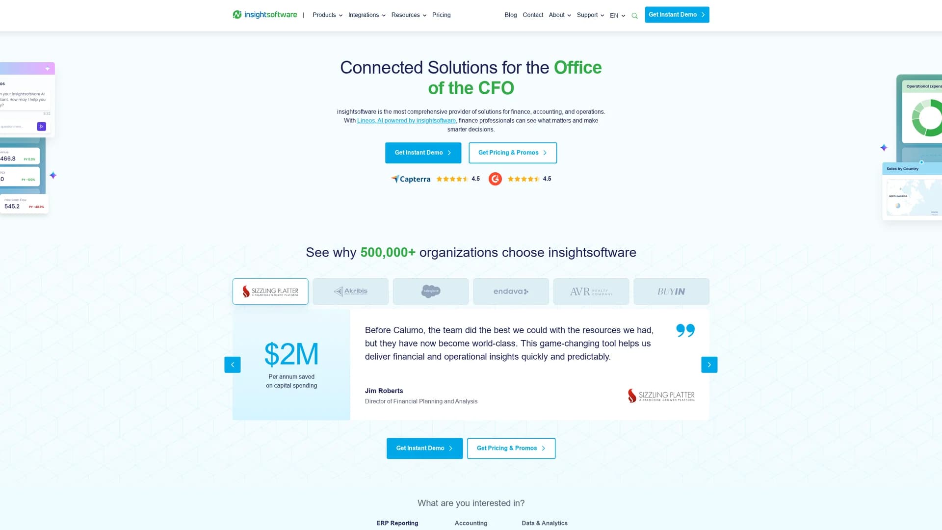 insightsoftware homepage