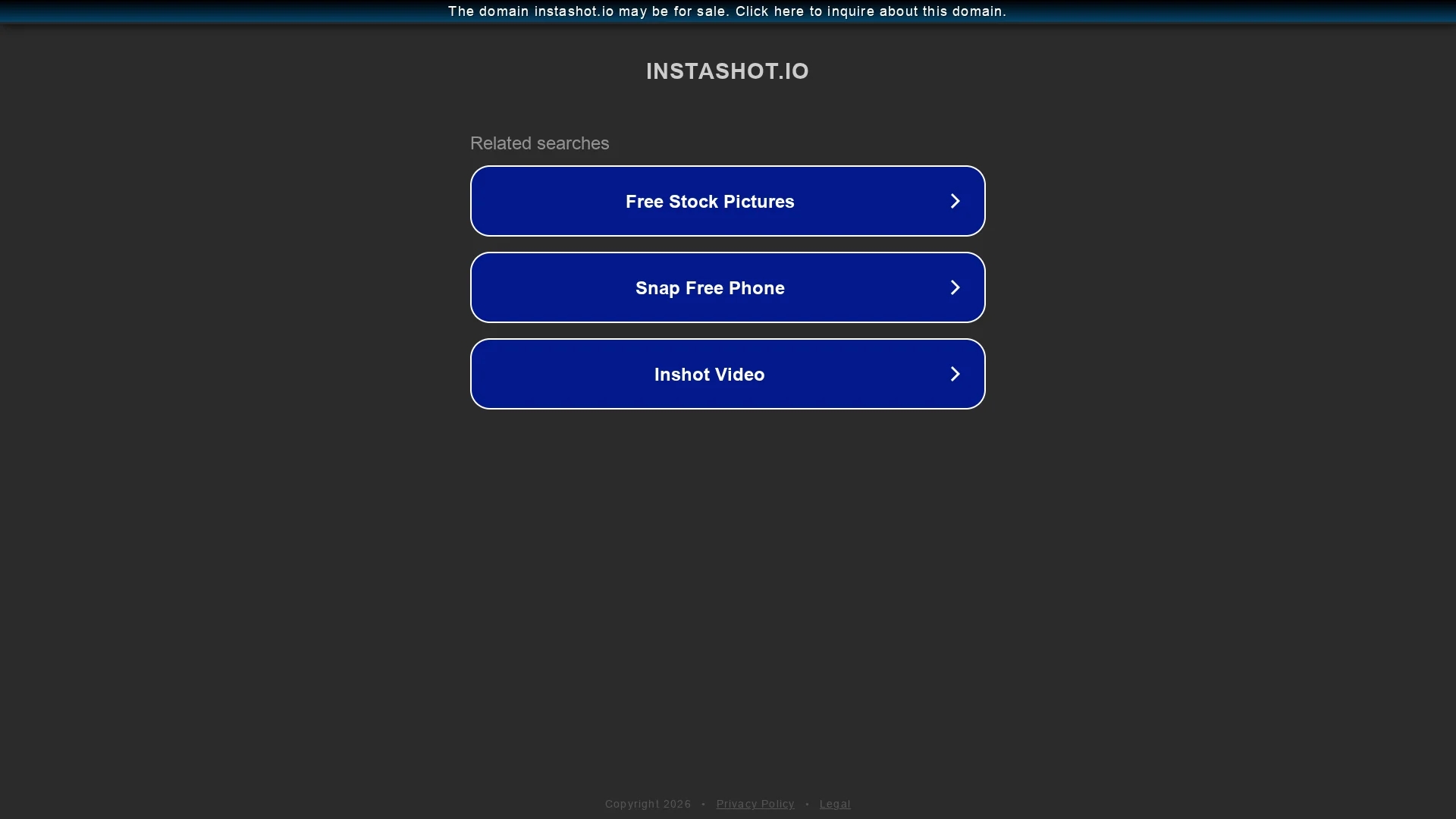 instashot homepage