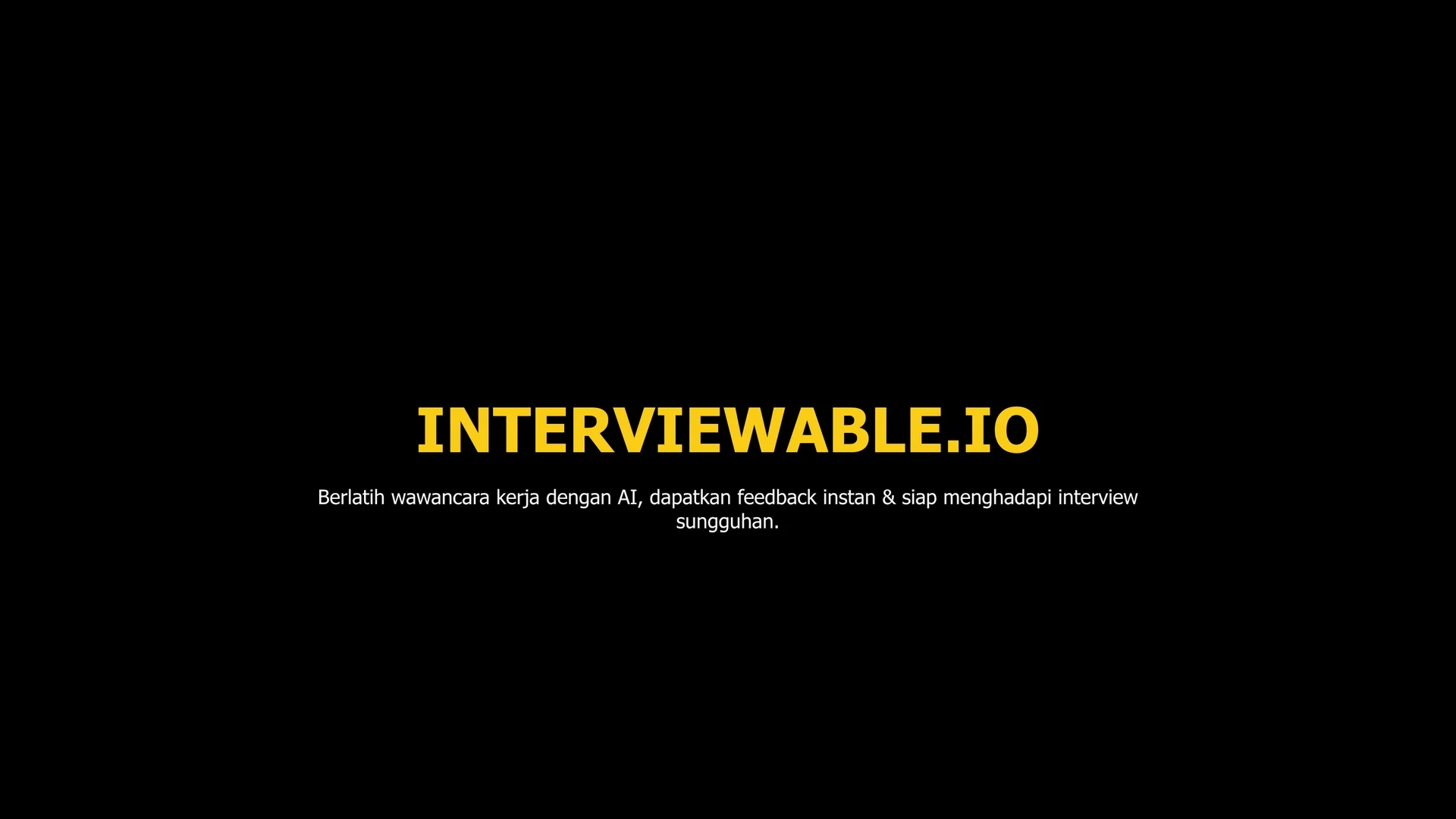 interviewable homepage
