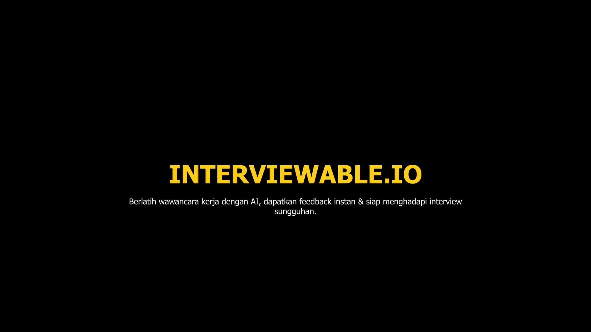 interviewable homepage