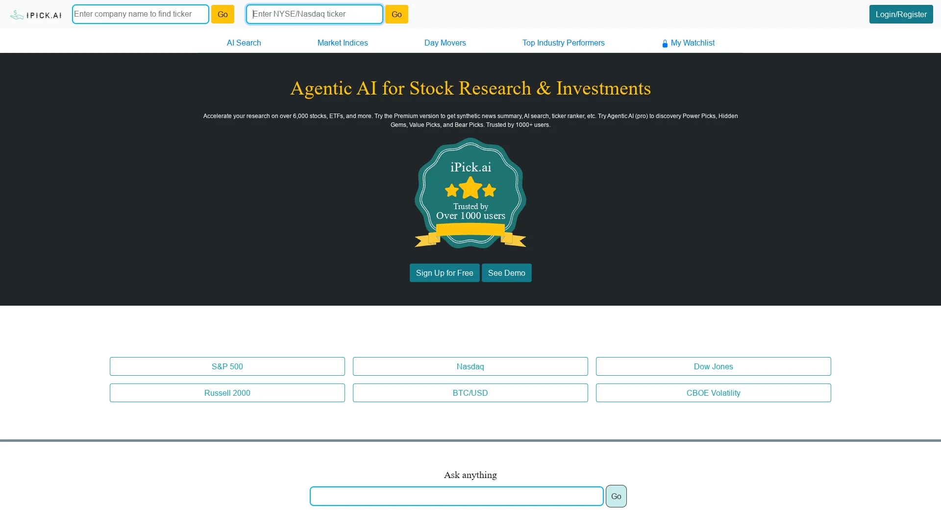 ipick-ai homepage