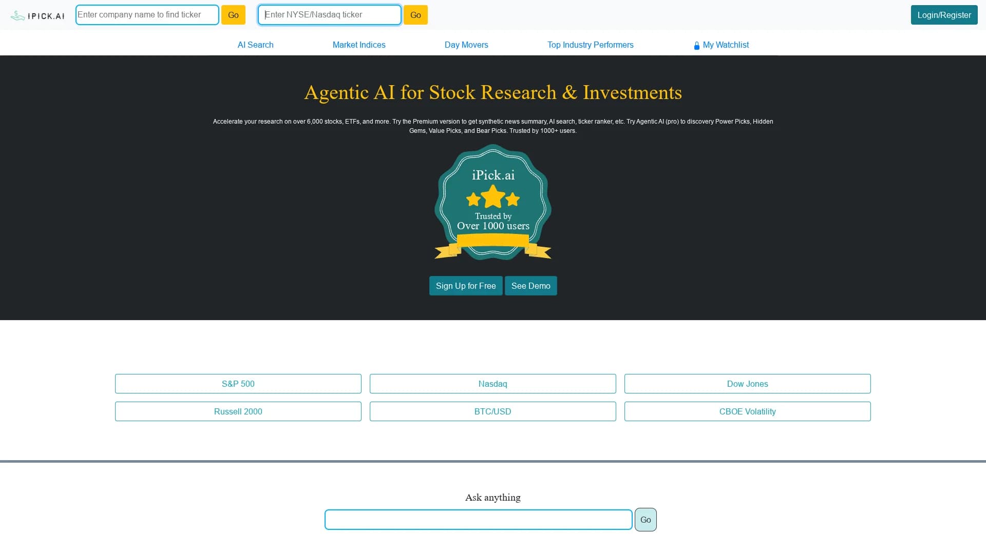 ipick-ai homepage