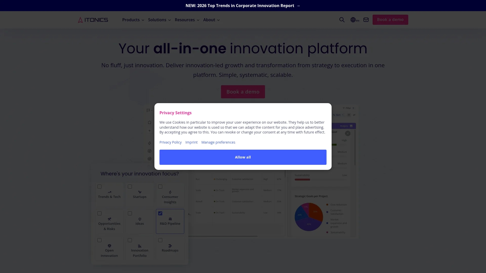 itonics homepage