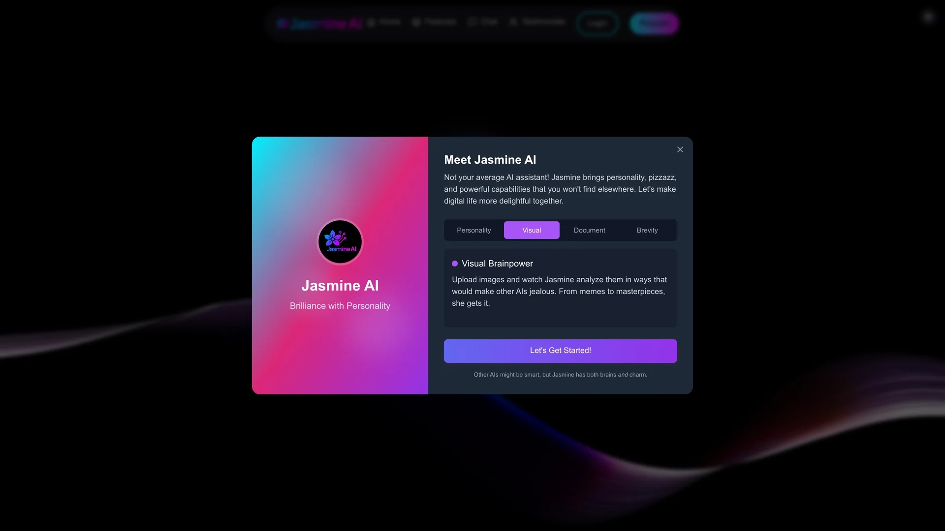jasmine-ai homepage