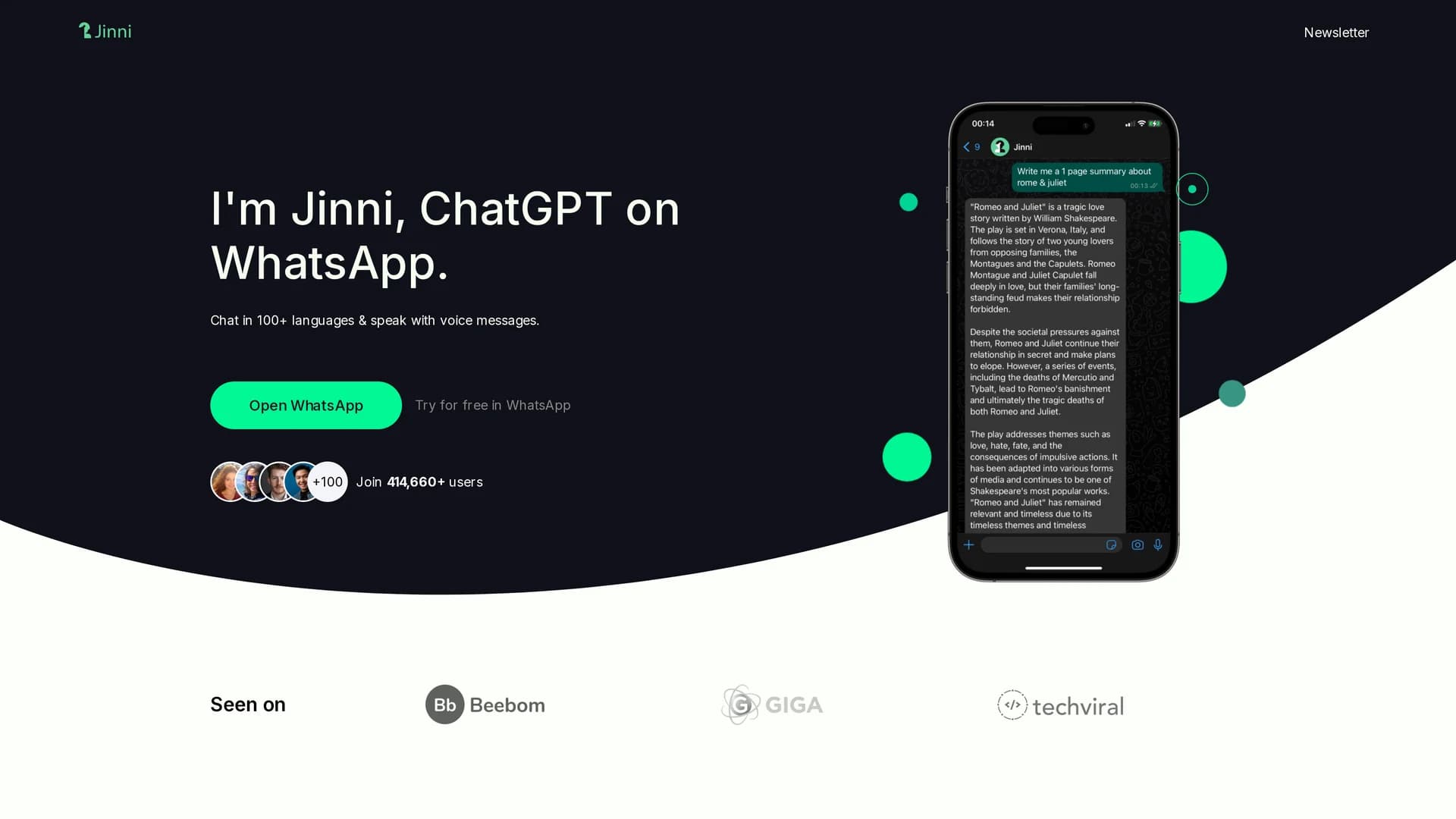 jinni homepage