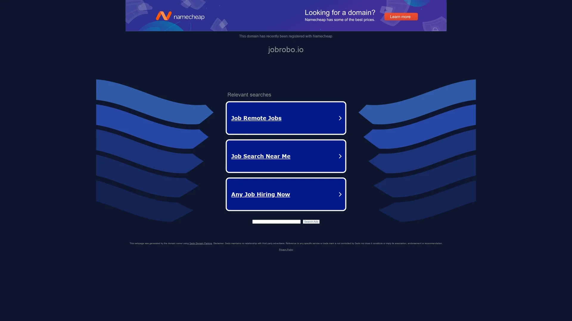 jobrobo homepage