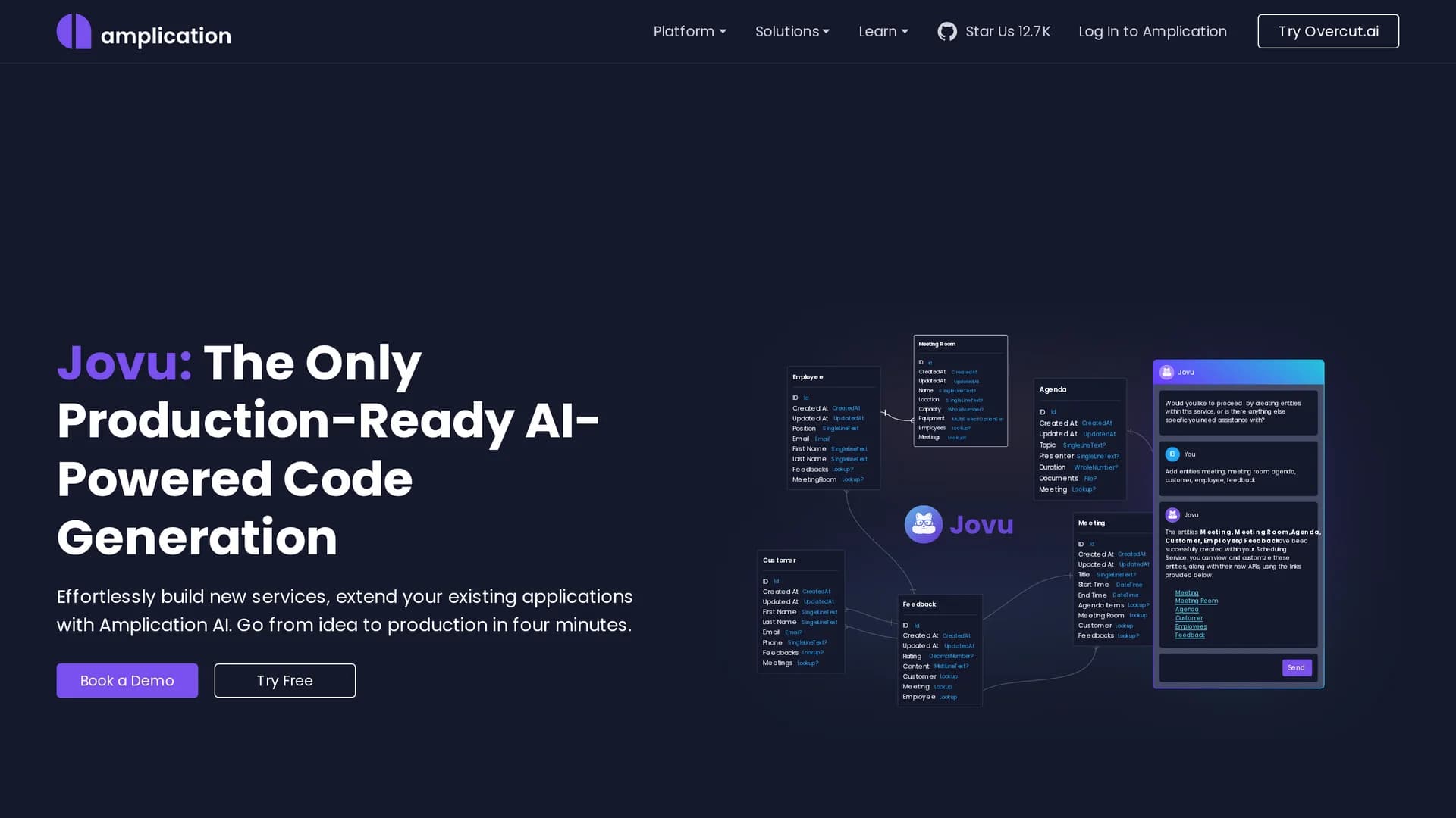 jovu-by-amplication homepage
