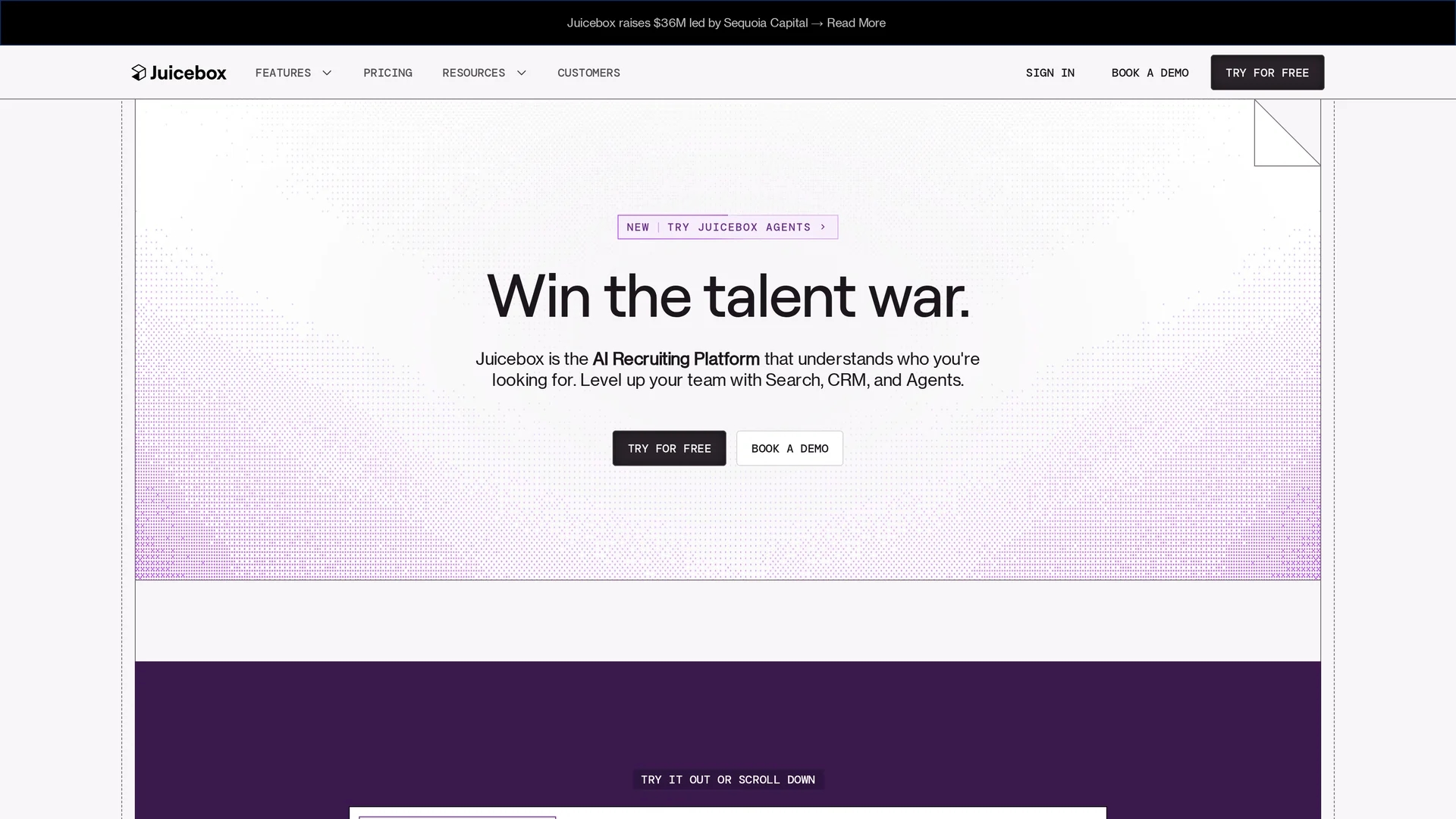 juicebox-peoplegpt homepage