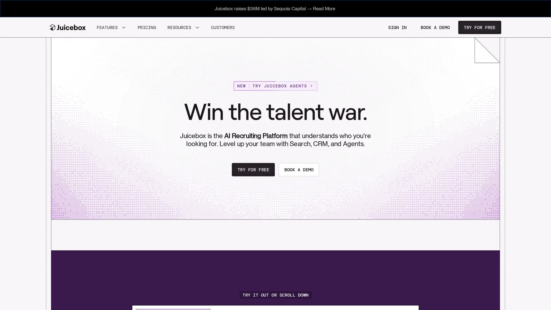 juicebox-peoplegpt homepage