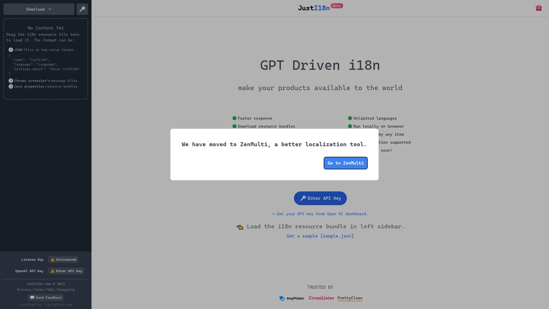 justi18n homepage
