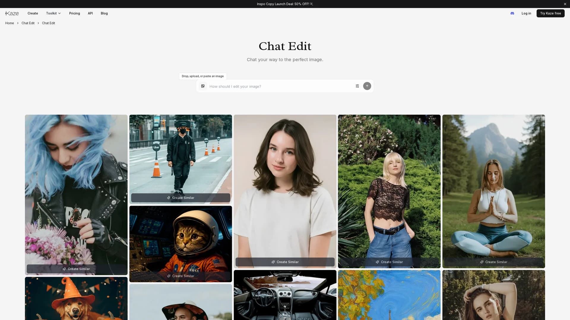 kaze-ai-chat-edit-image-editing-ai-tool homepage