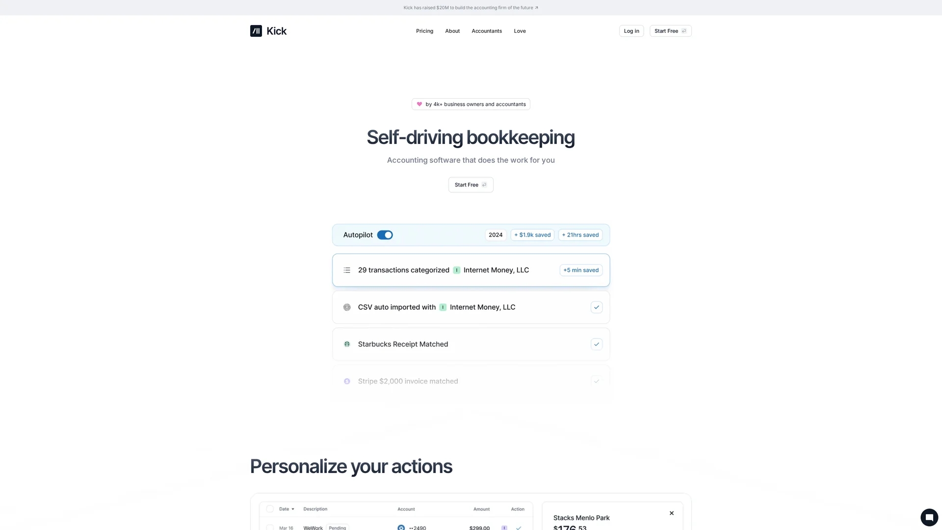 kick homepage