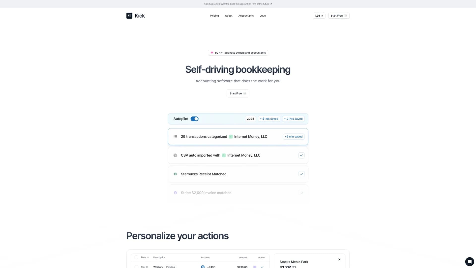 kick homepage