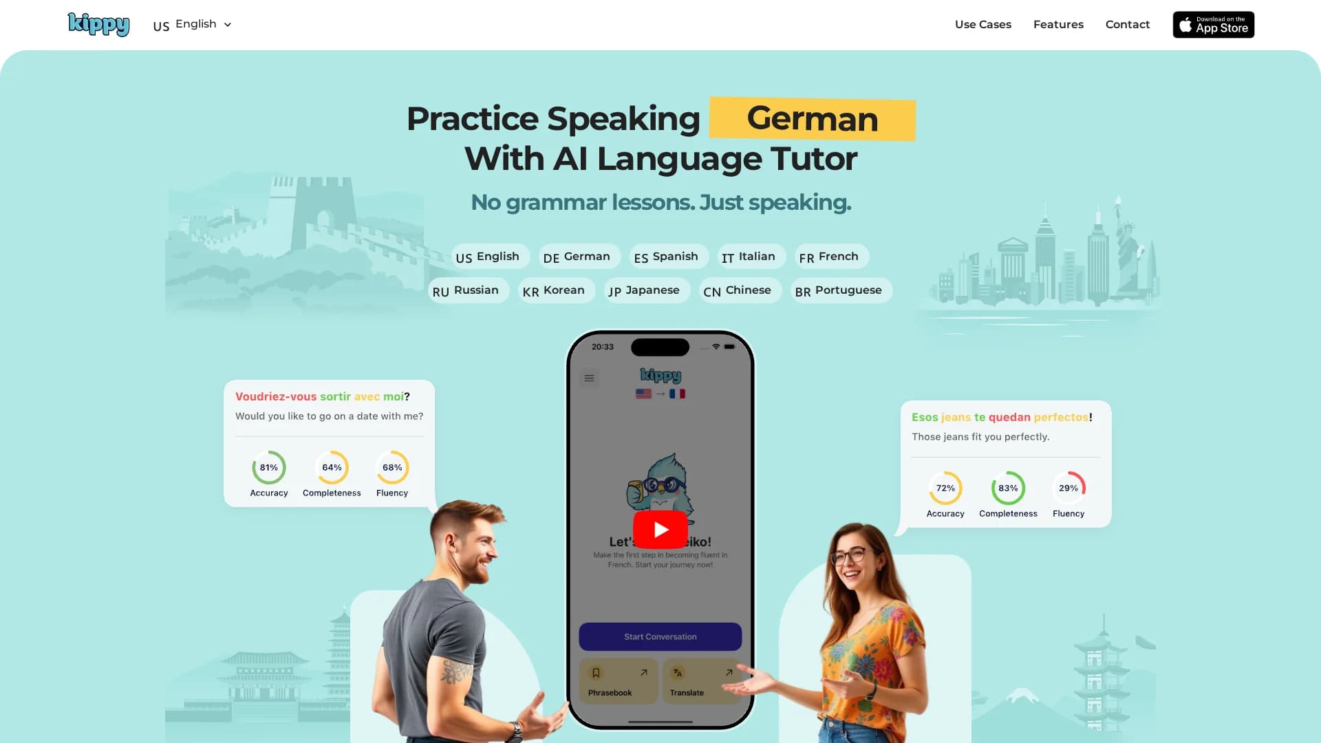 kippy-language-tutor homepage