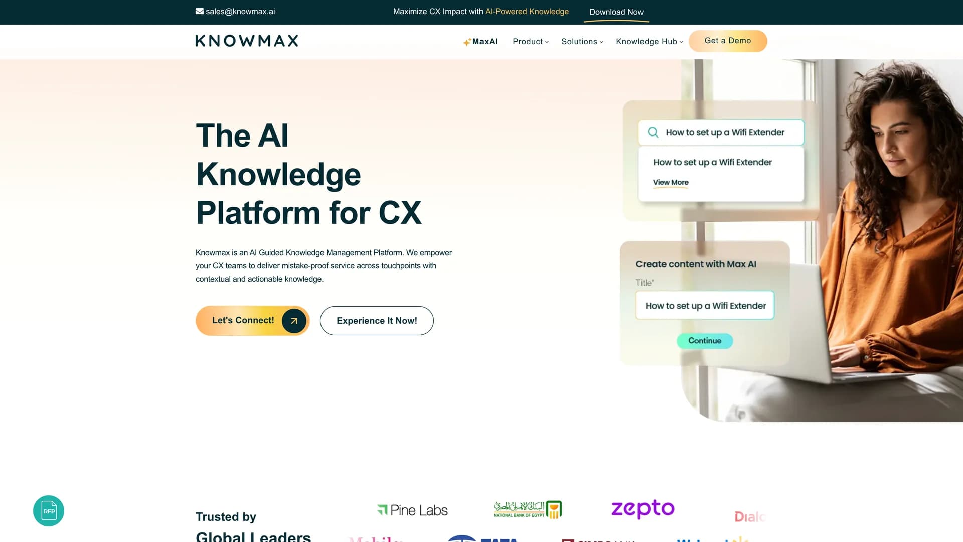 knowmax homepage