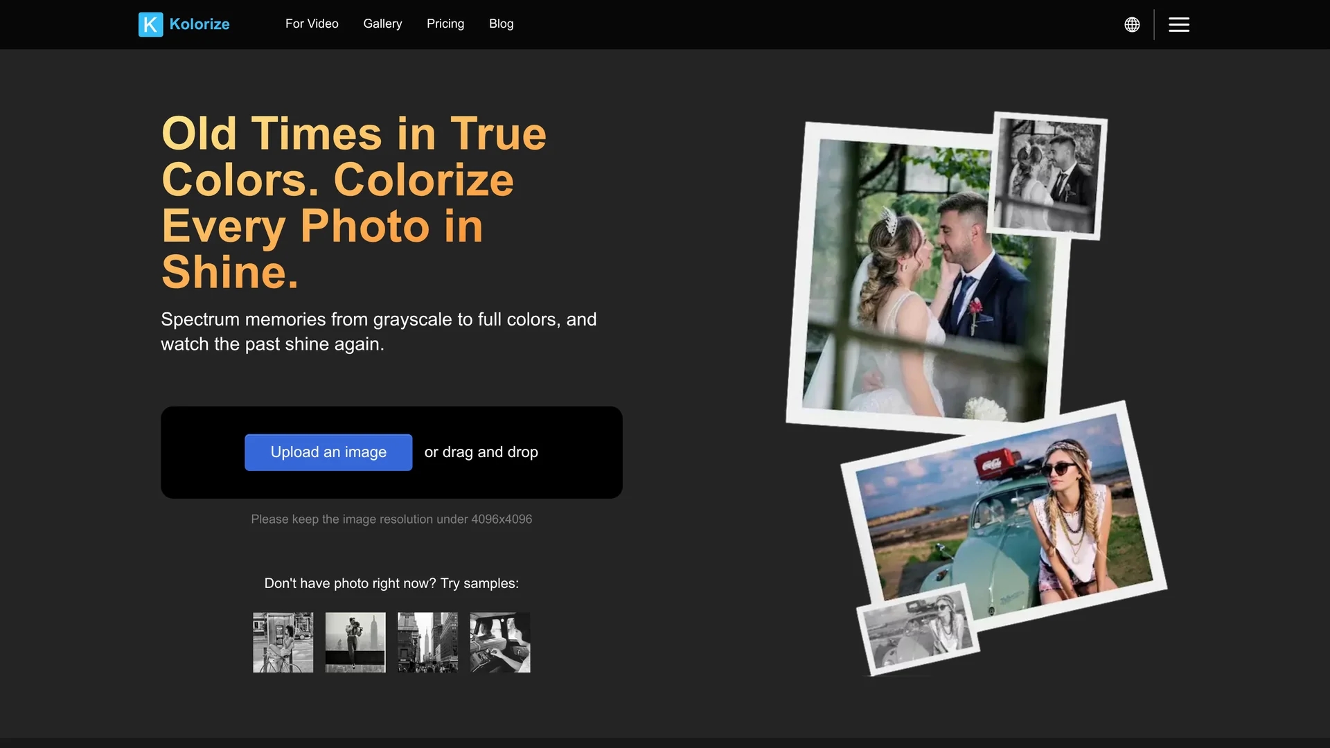 kolorize homepage