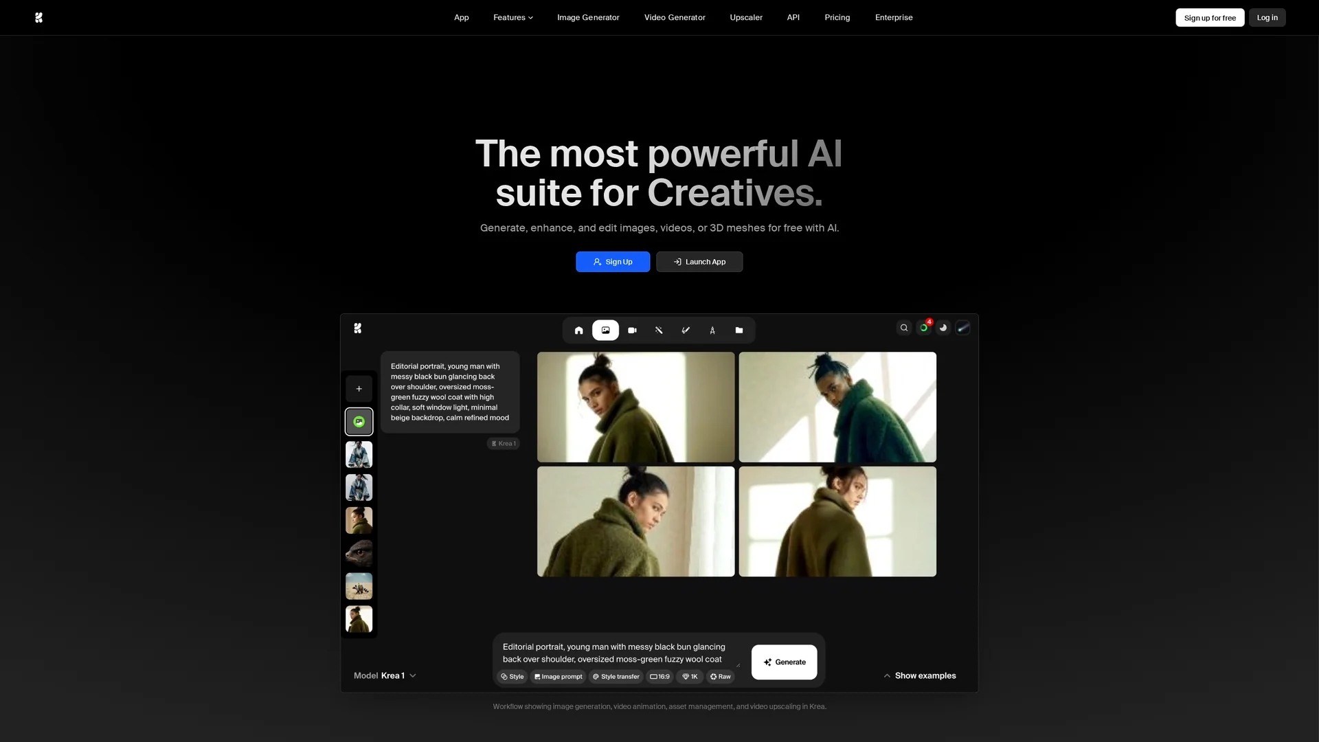 krea homepage