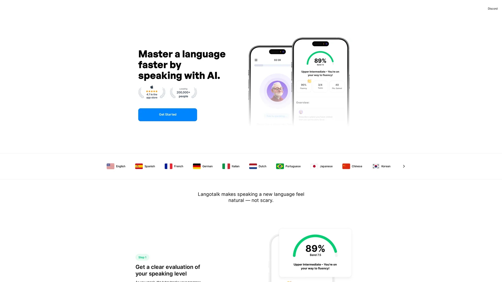 langotalk homepage