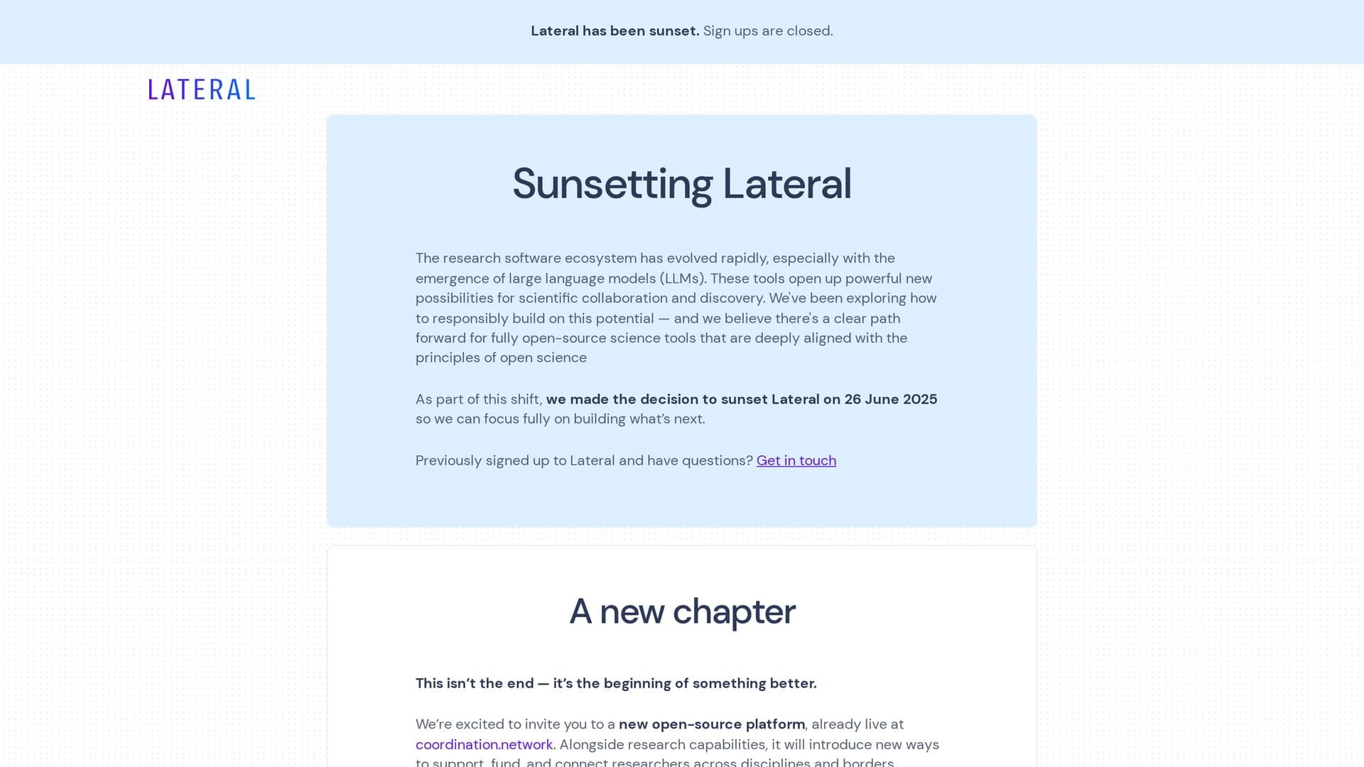 lateral-io homepage
