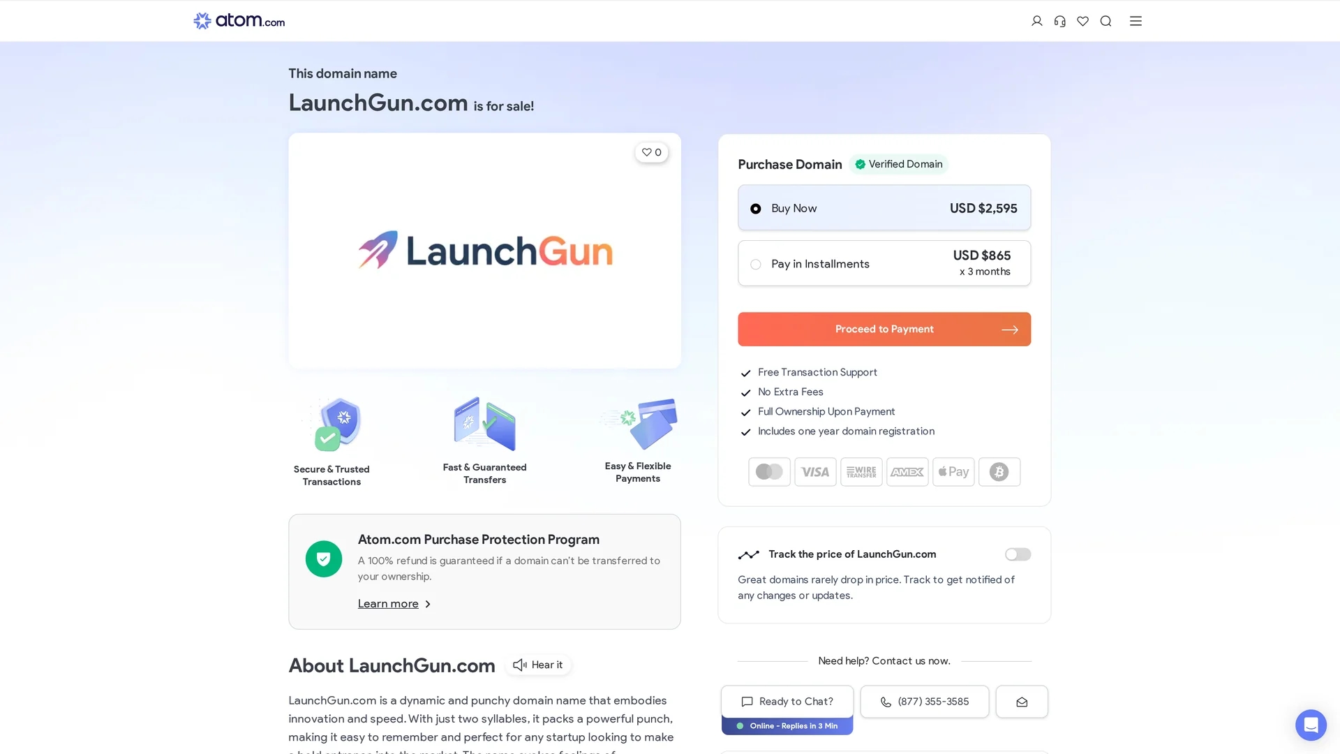 launchgun homepage