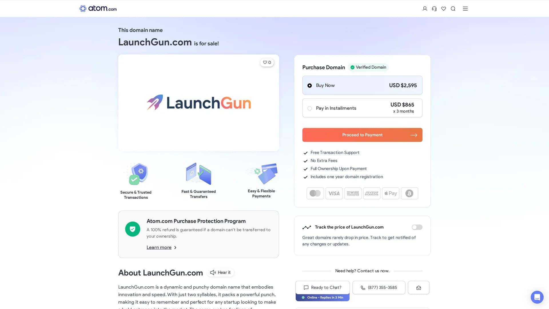 launchgun homepage
