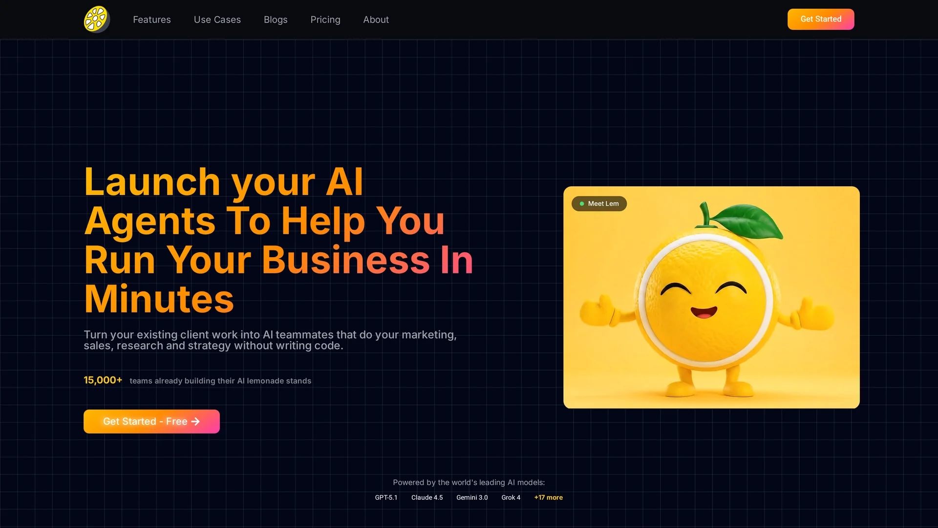 launchlemonade homepage