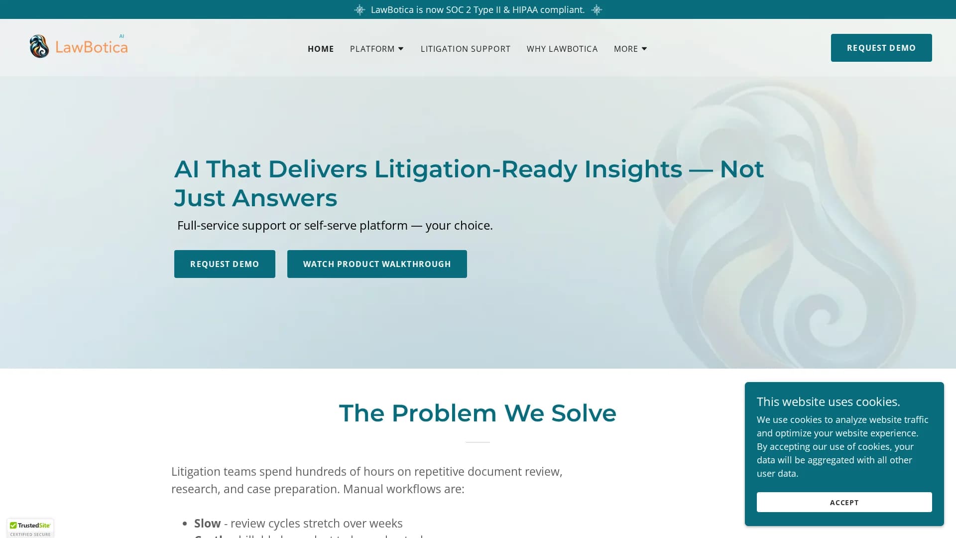 lawbotica-legal-ai-research-assistant homepage