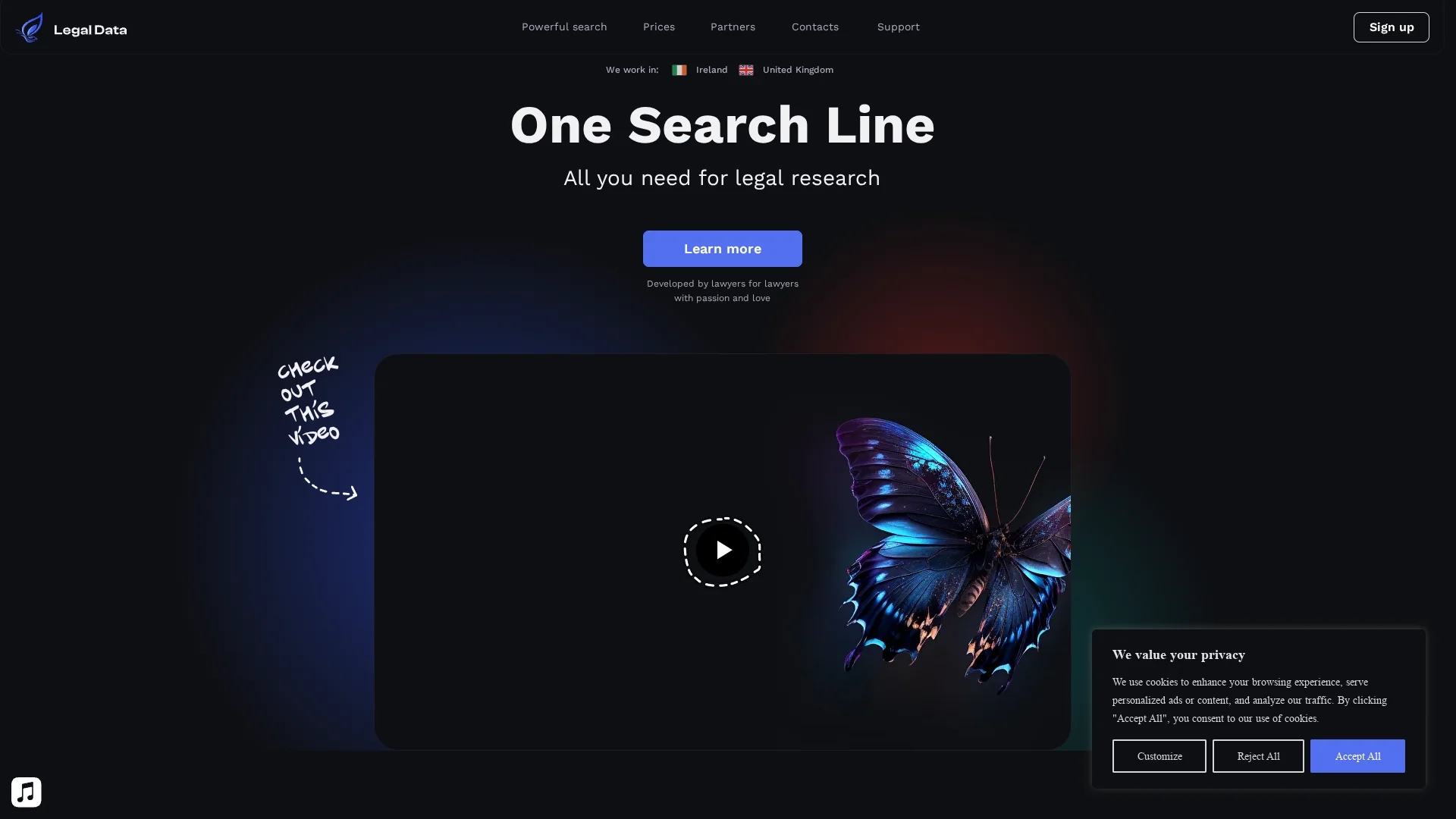 legal-data homepage