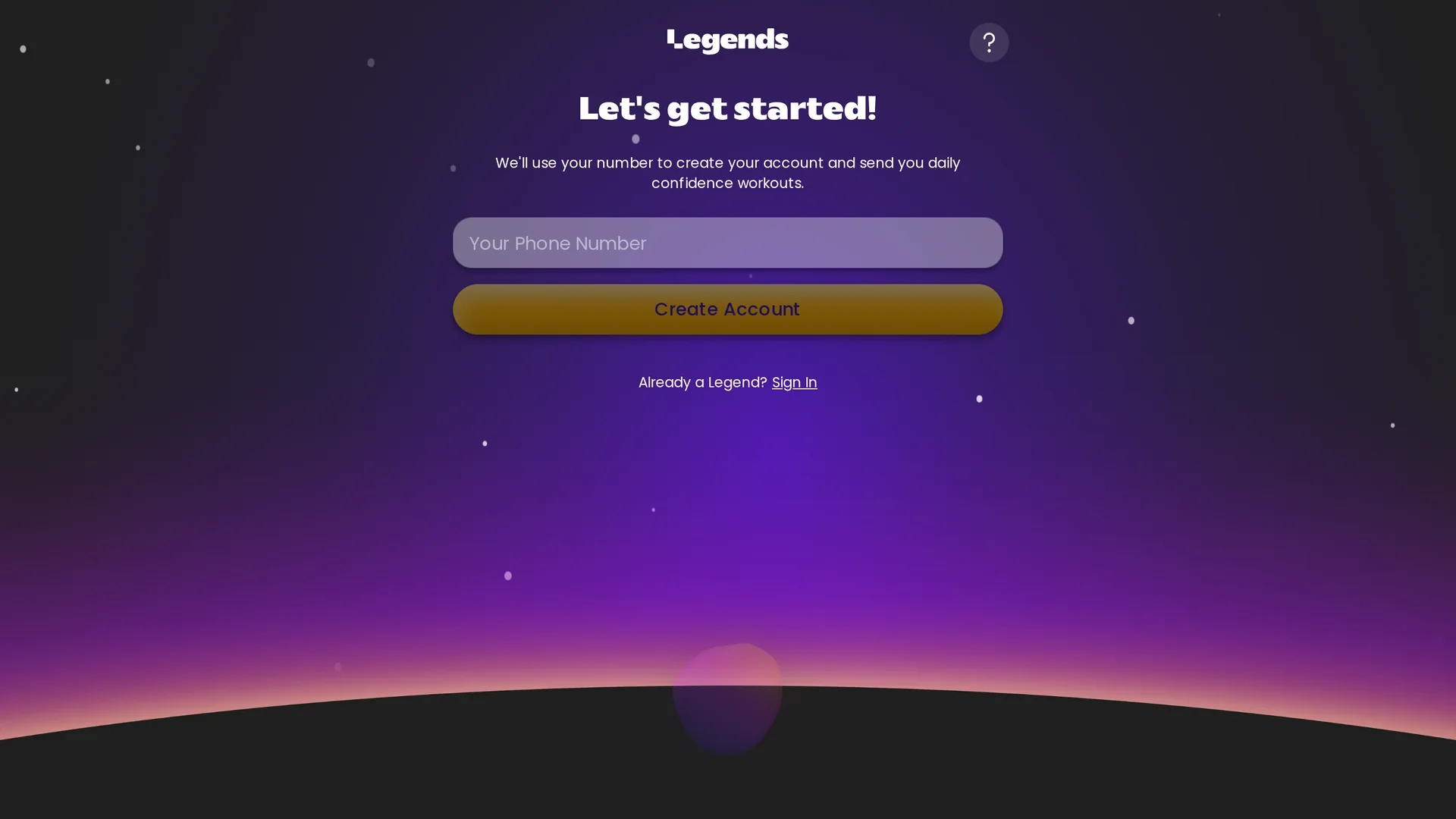 legends homepage