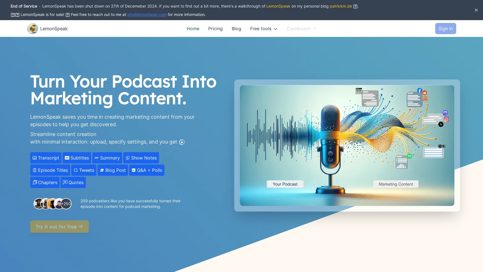 lemonspeak homepage
