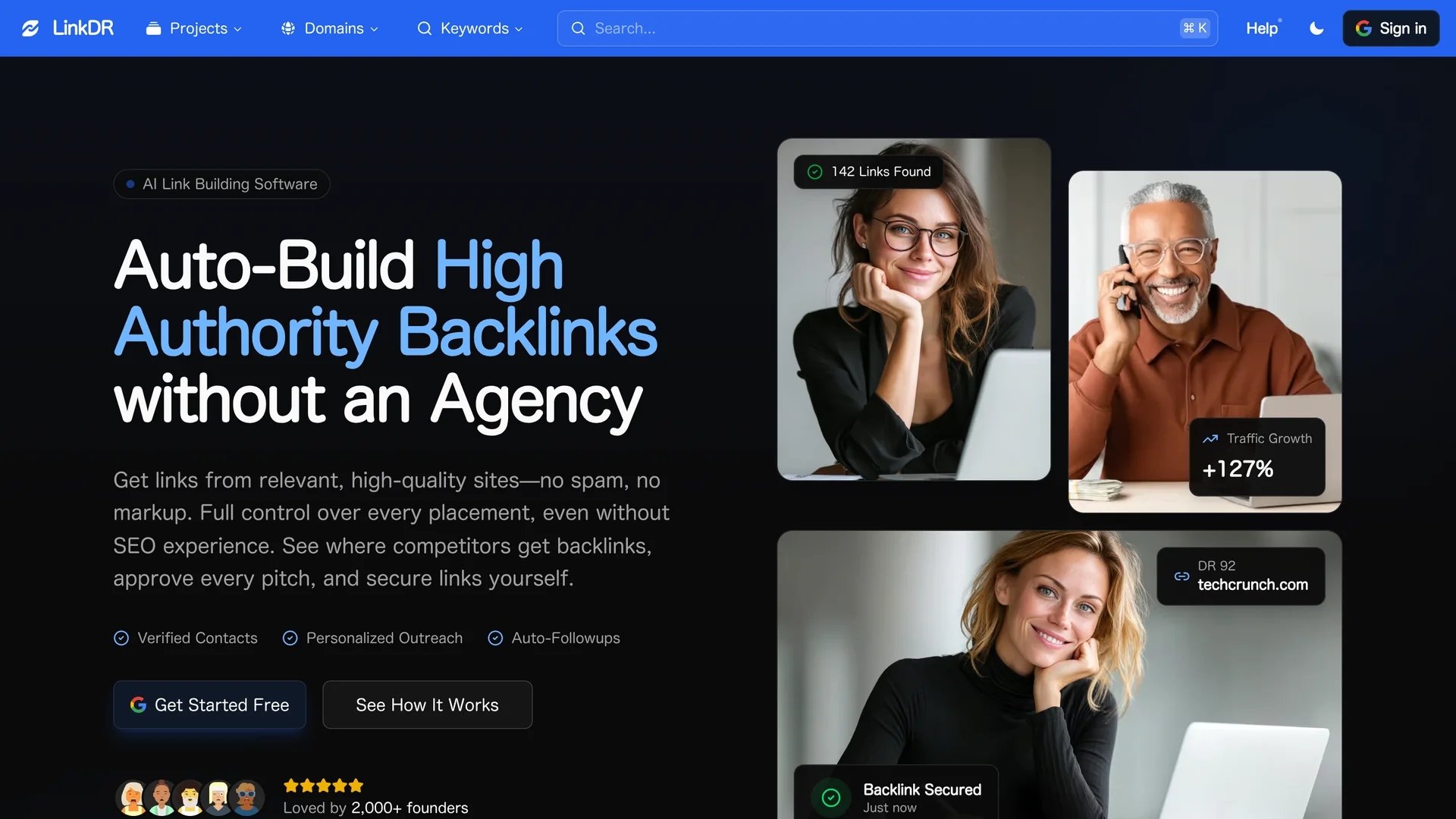 linkdr homepage