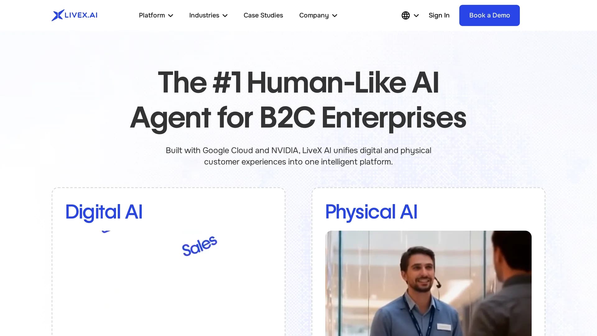 livex-ai homepage