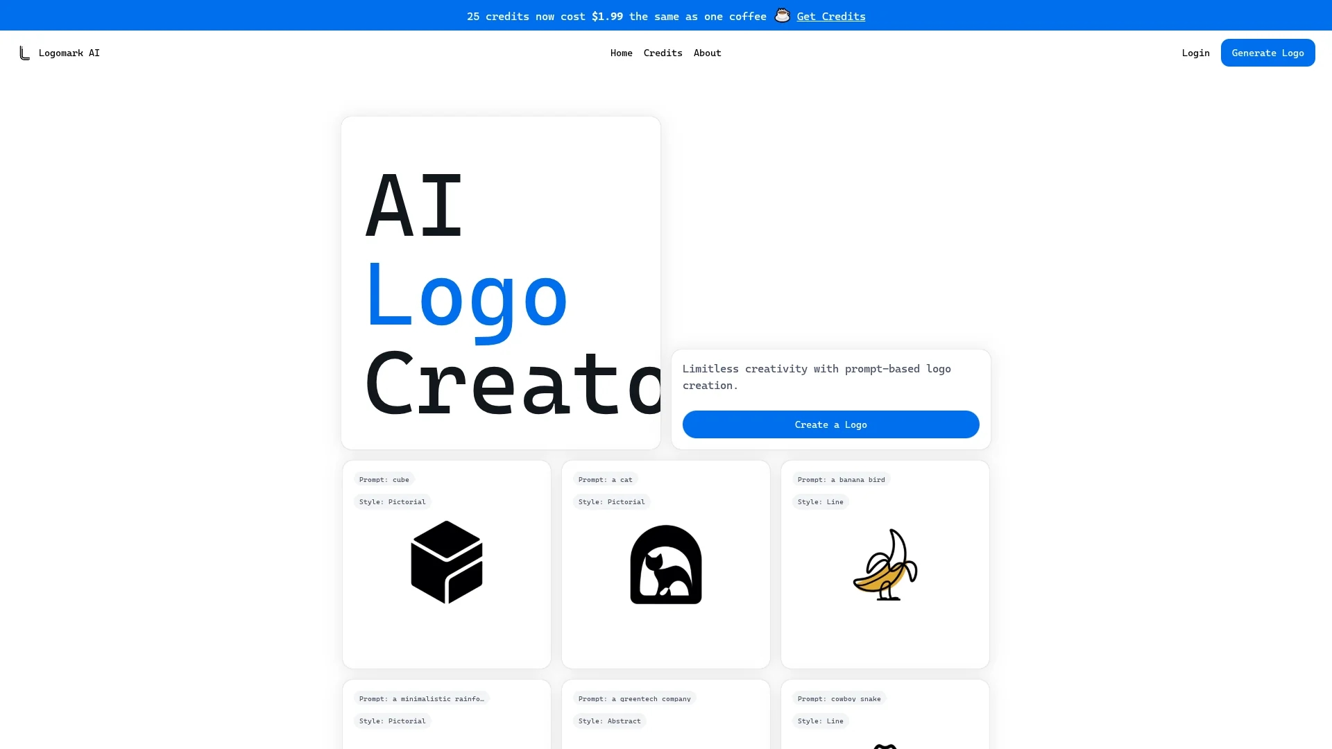 logomark-ai homepage
