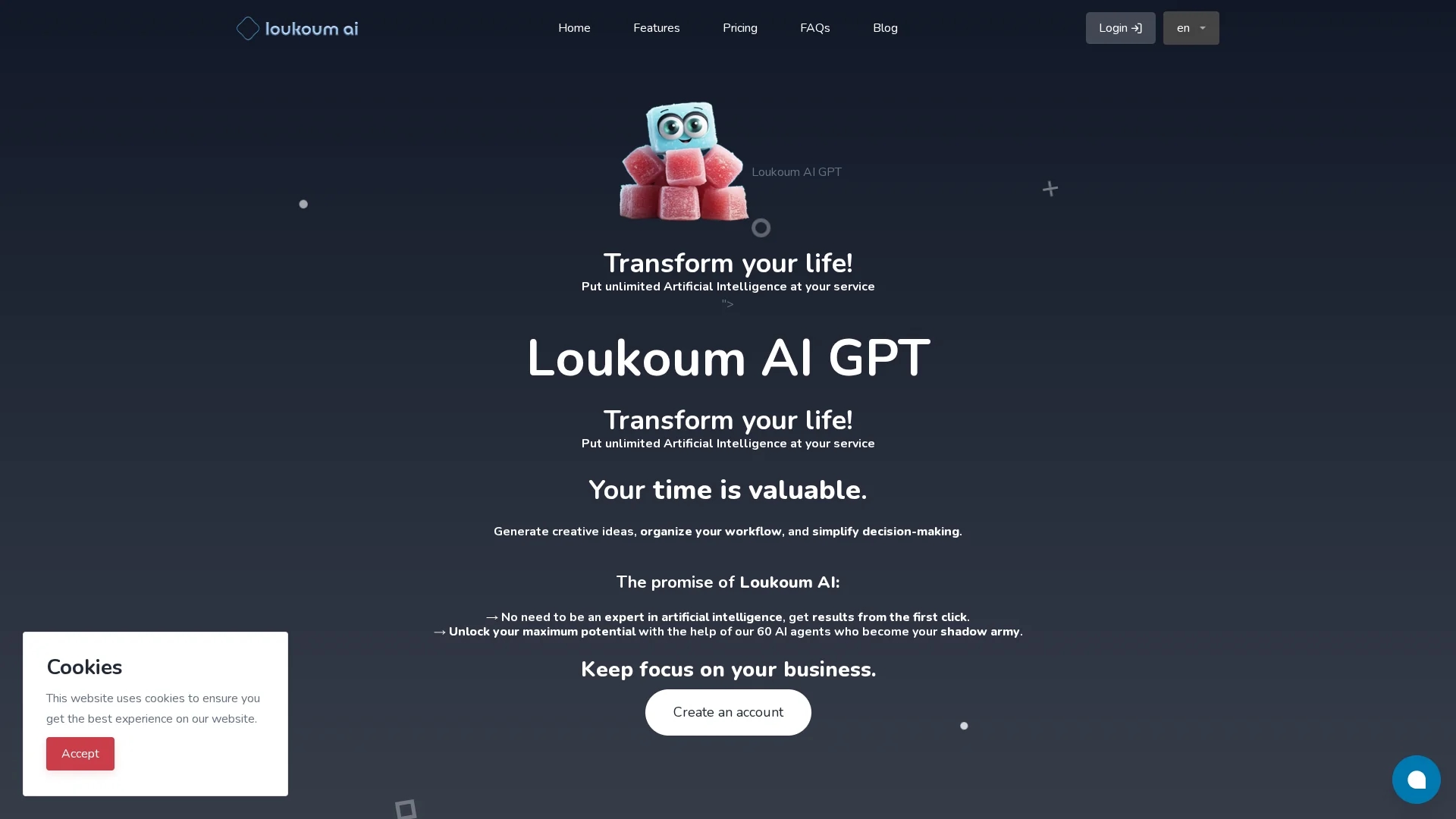loukoum-ai-sweet-gpt-assistant homepage
