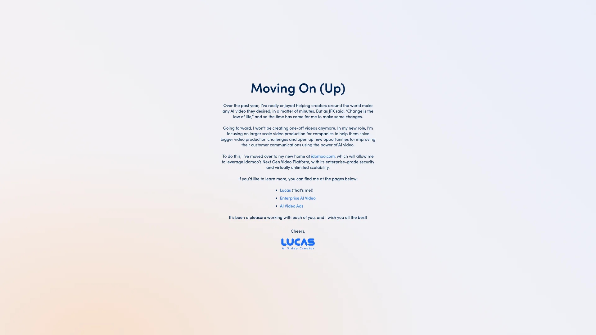 lucas homepage